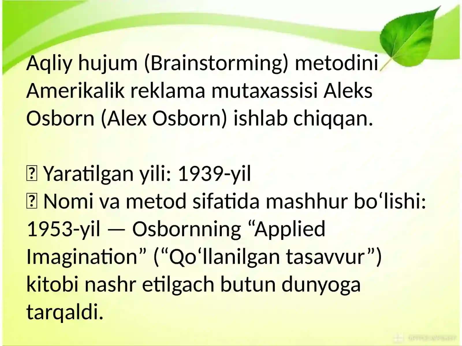 Aqliy hujum metodi 2
