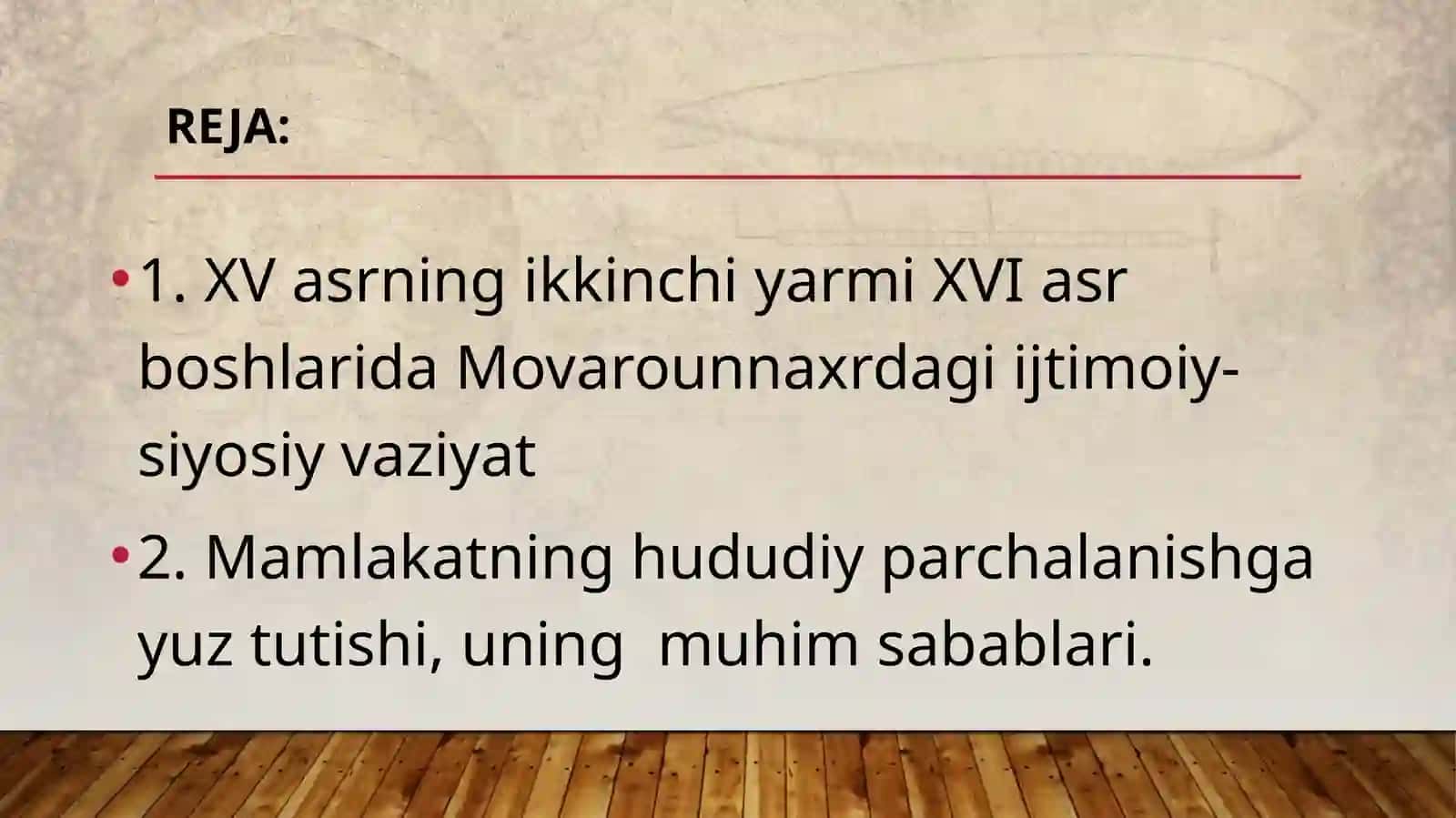 XVasrningikkinchiyarmiXVIasrboshlaridaMovarounnaxrdagiijtimoiy-siyosiyvaziyat 2