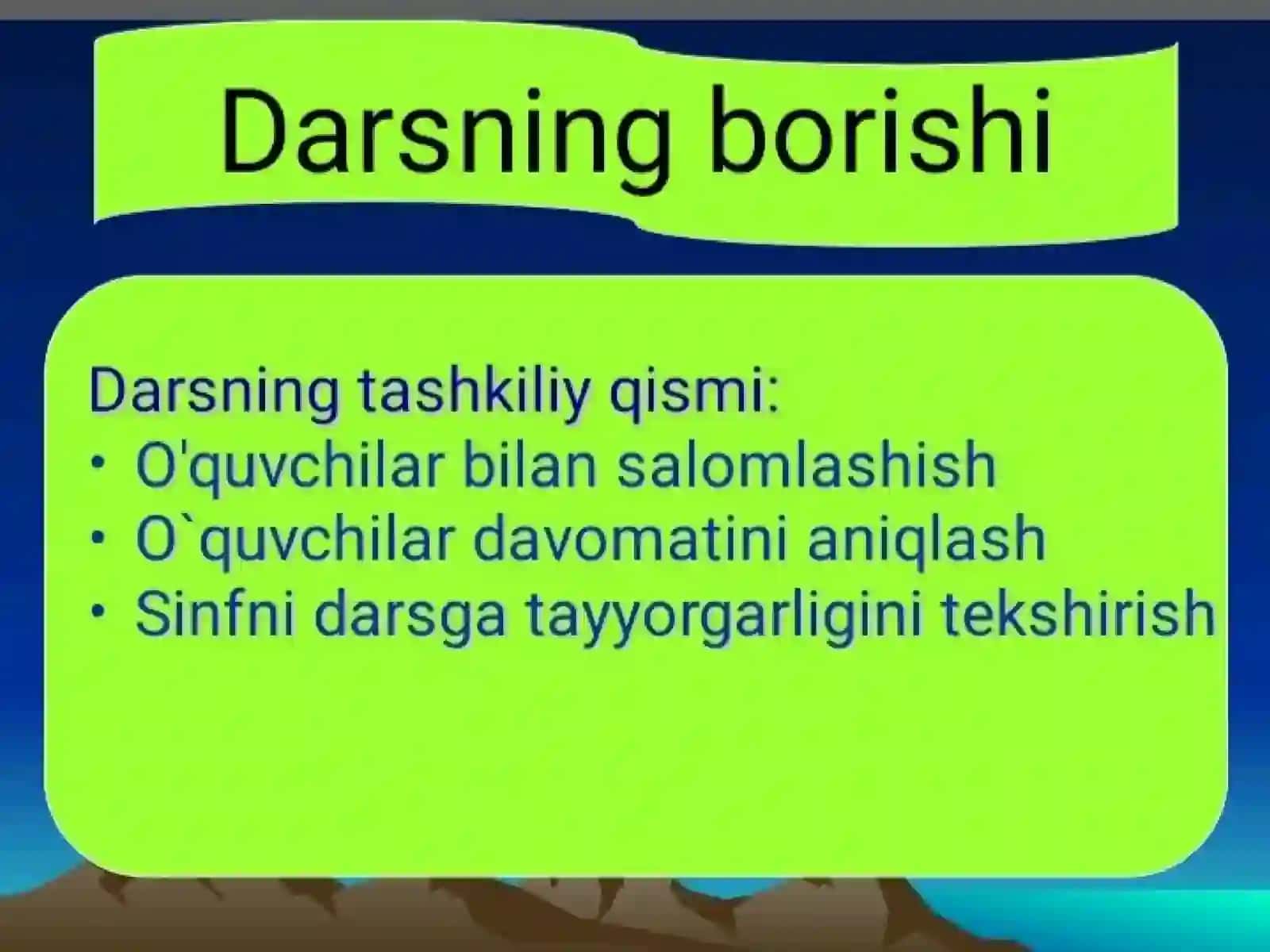 Huquq fanidan namunali dars ishlanma. Jamiyatda oilaning o'rni 2