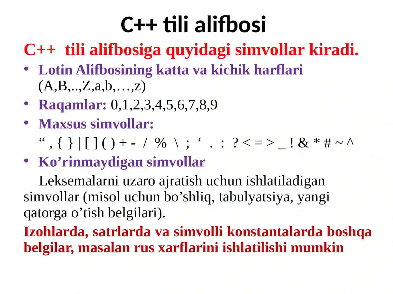 C++dasturlashtili 2