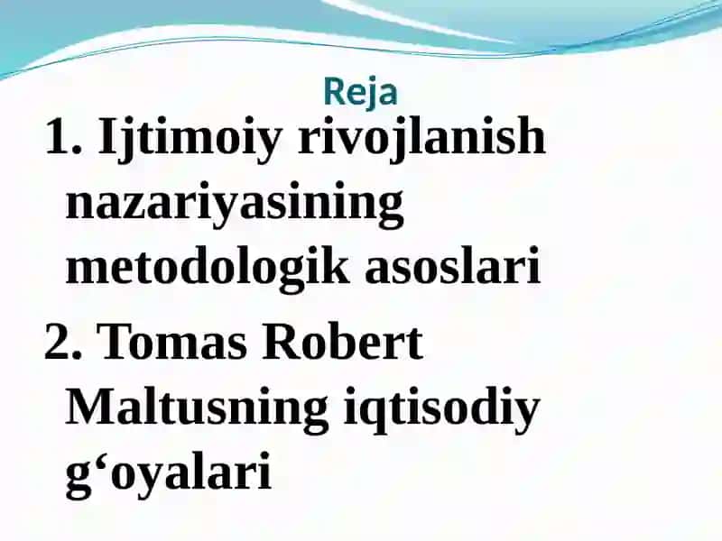 Aholi va mustahkam iqtisodiy o’sishning manbaalari 2