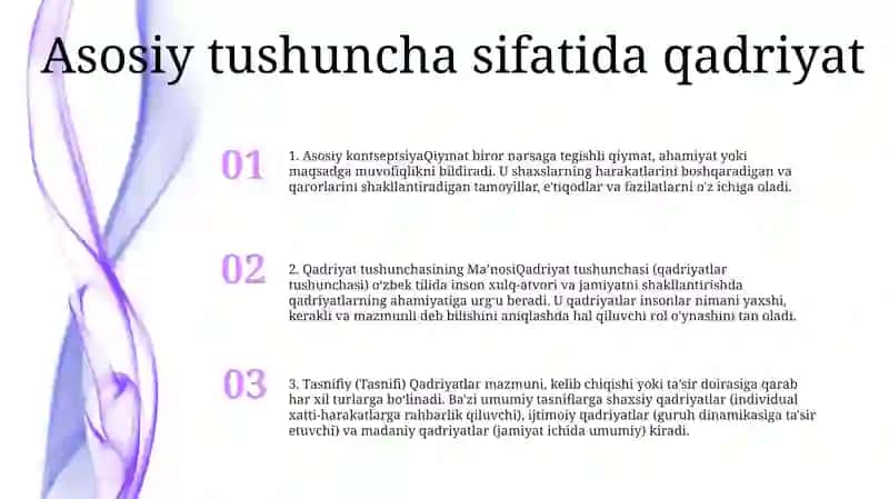 Qadriyat Tushunchasining MaʼNosi Va Uning Tasnifi 2