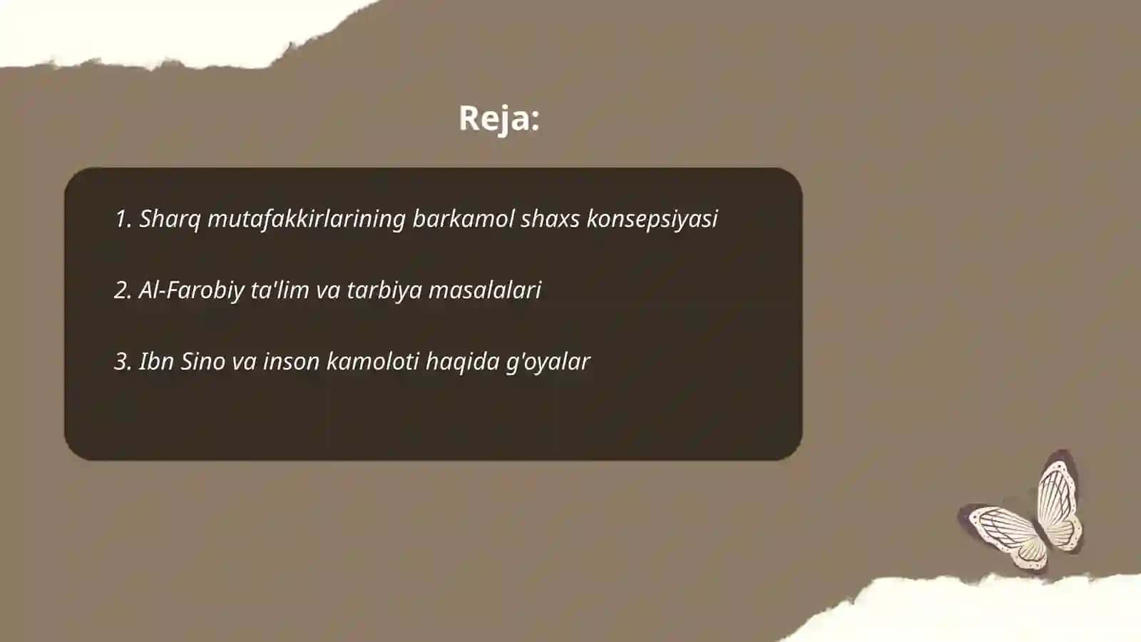 Sharq mutafakkirlari barkamol shaxs tarbiyasi haqida Boshlang'ich ta'limda milliy tarbiya asoslari 2