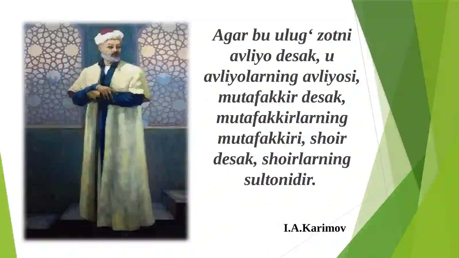 Alisher navoiyning “Nasoyim ul-muhabbat” tazkirasida tasavvuf masalalari. Dinimizdagi mazhablarga asos solgan Imomlar to‘g‘risida. 2