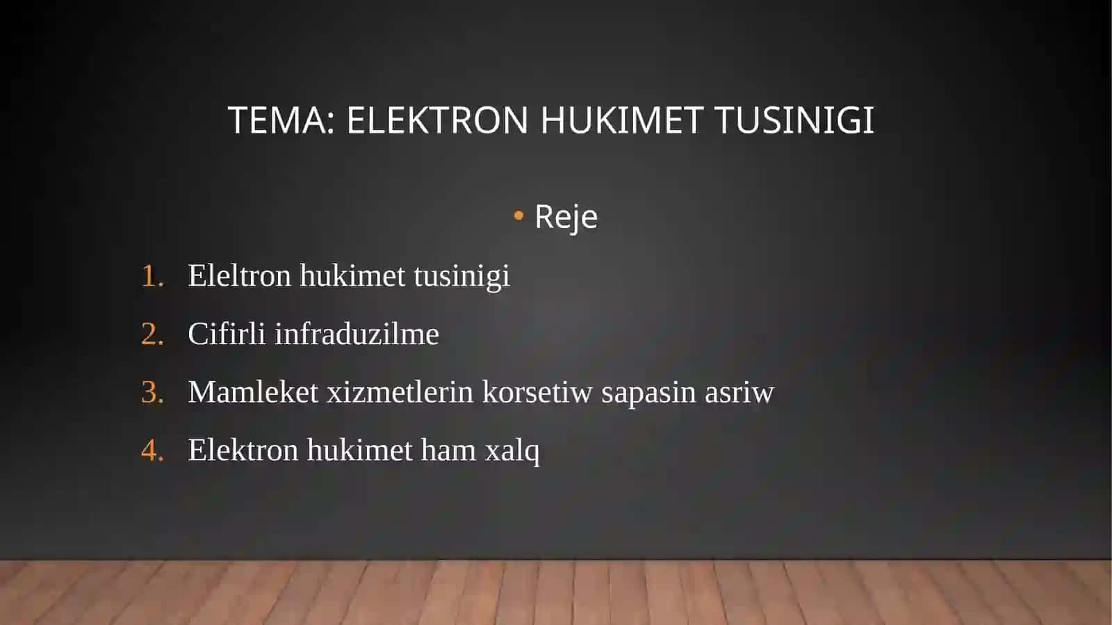 Xabar texnologiyalari ham prosesslerdim matematik modellestiriw 2