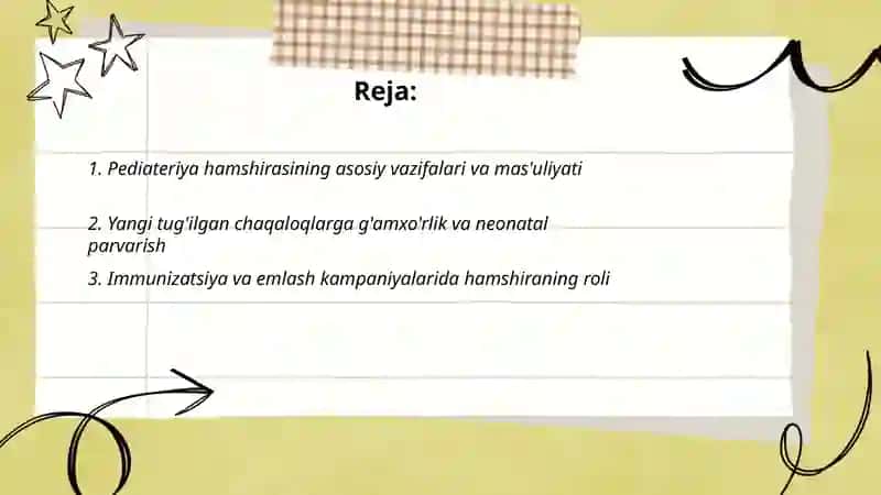 Pediateriya hamshirasining ishi va bemorlarga bo'lgan munosabati 2