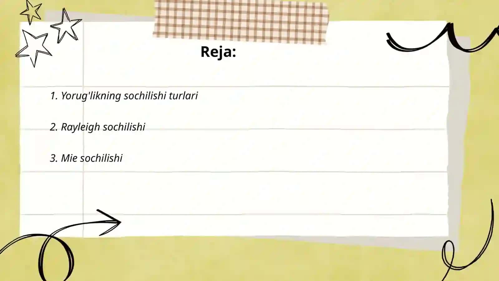 Yorug'likning sochilishi 2