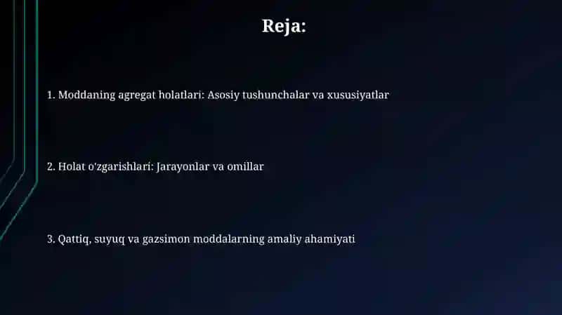 Qattiq, suyuq va gazsimon moddalar 2