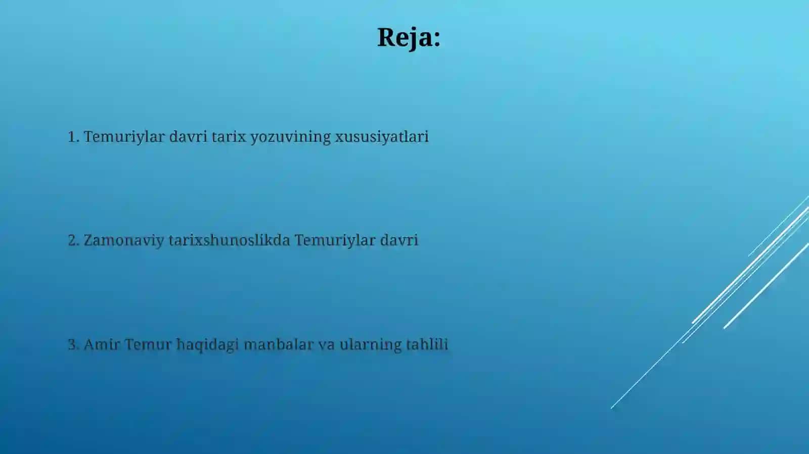 Temuriylar davri tarixshunosligi 2