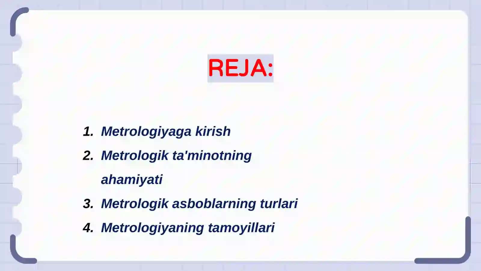 Metrologiya va metrologik taʼminot 2