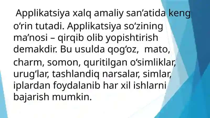 Applikatsiya haqida umumiy tushuncha 2