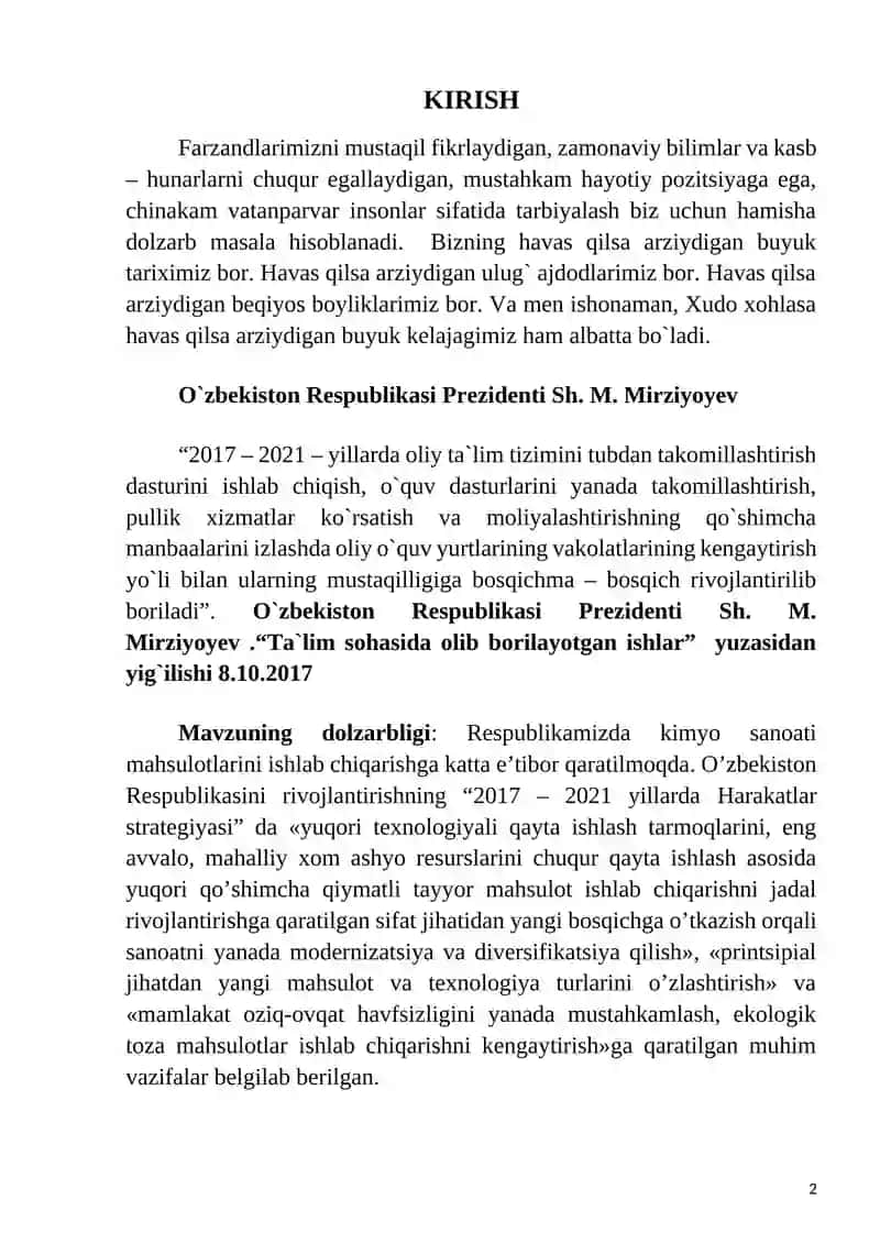 KALORIMETRIK USULDA KUCHSIZ ELEKTROLITLARNING DISSOTSILANISH ISSIQLIKLARINI O`RGANISH 2