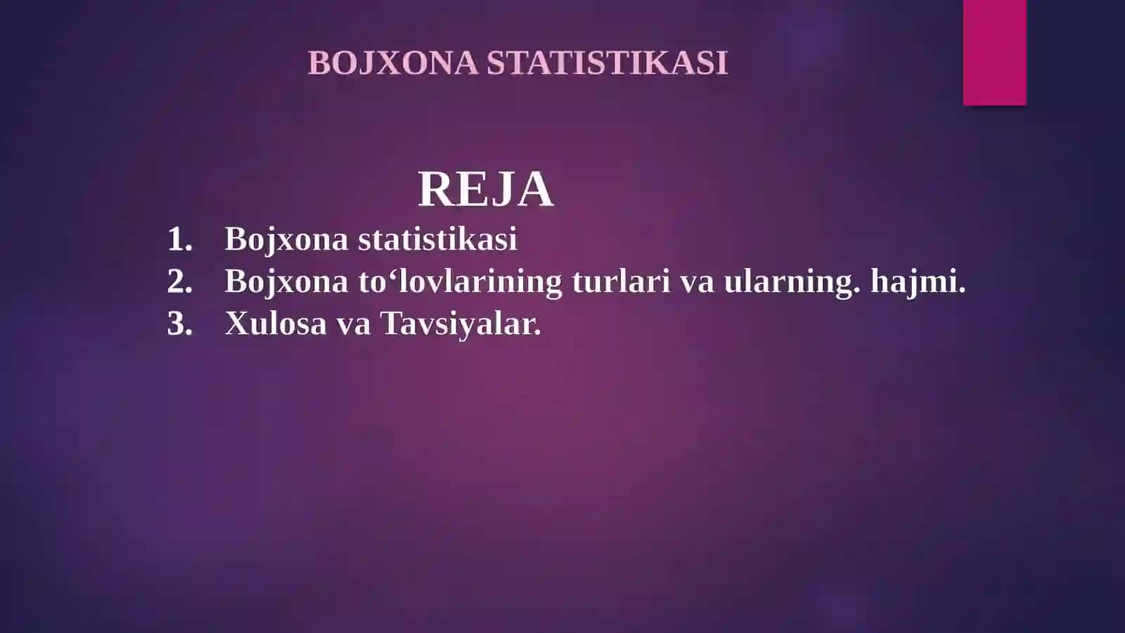 Bojxonastatistikasi 2