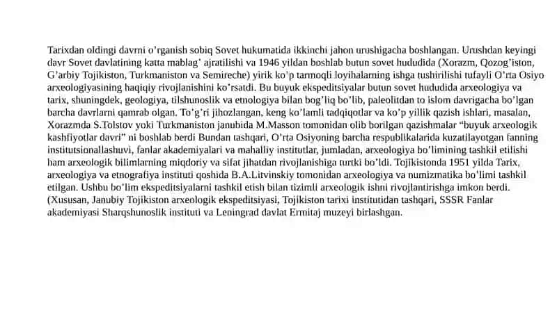 Oks sivlizatsiyasi tarixshunosligida MDH davlatlari olimlarining tadqiqotlari 2