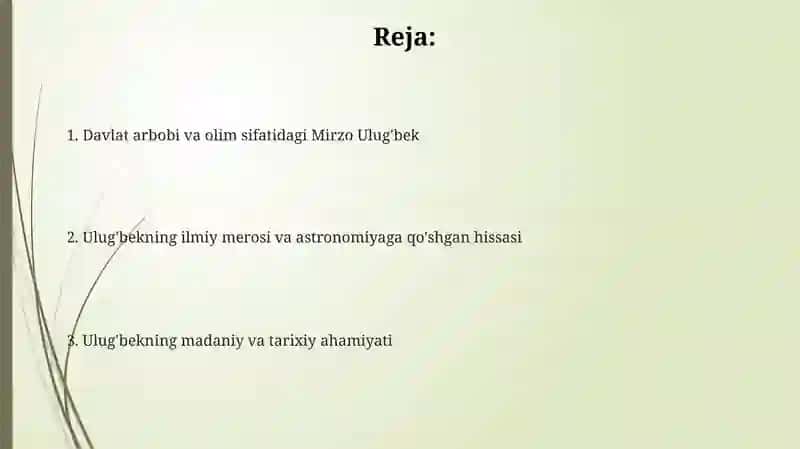 Mirzo Ulugʻbek davlat arbobi va buyuk olim 2