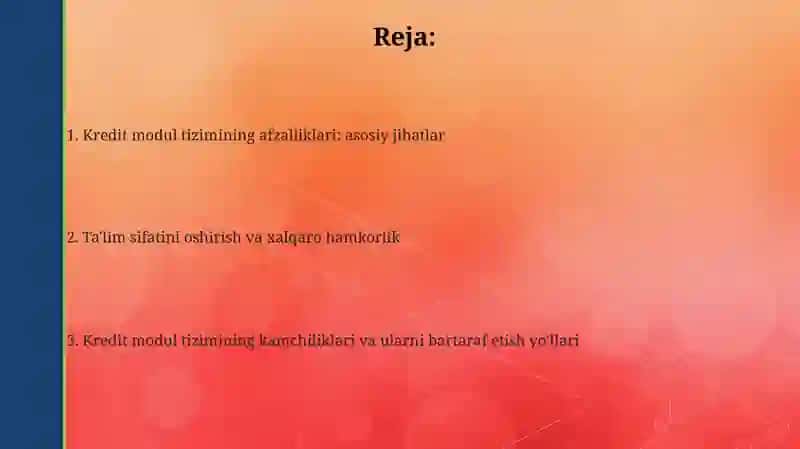 Kredit-modul tizimi 2