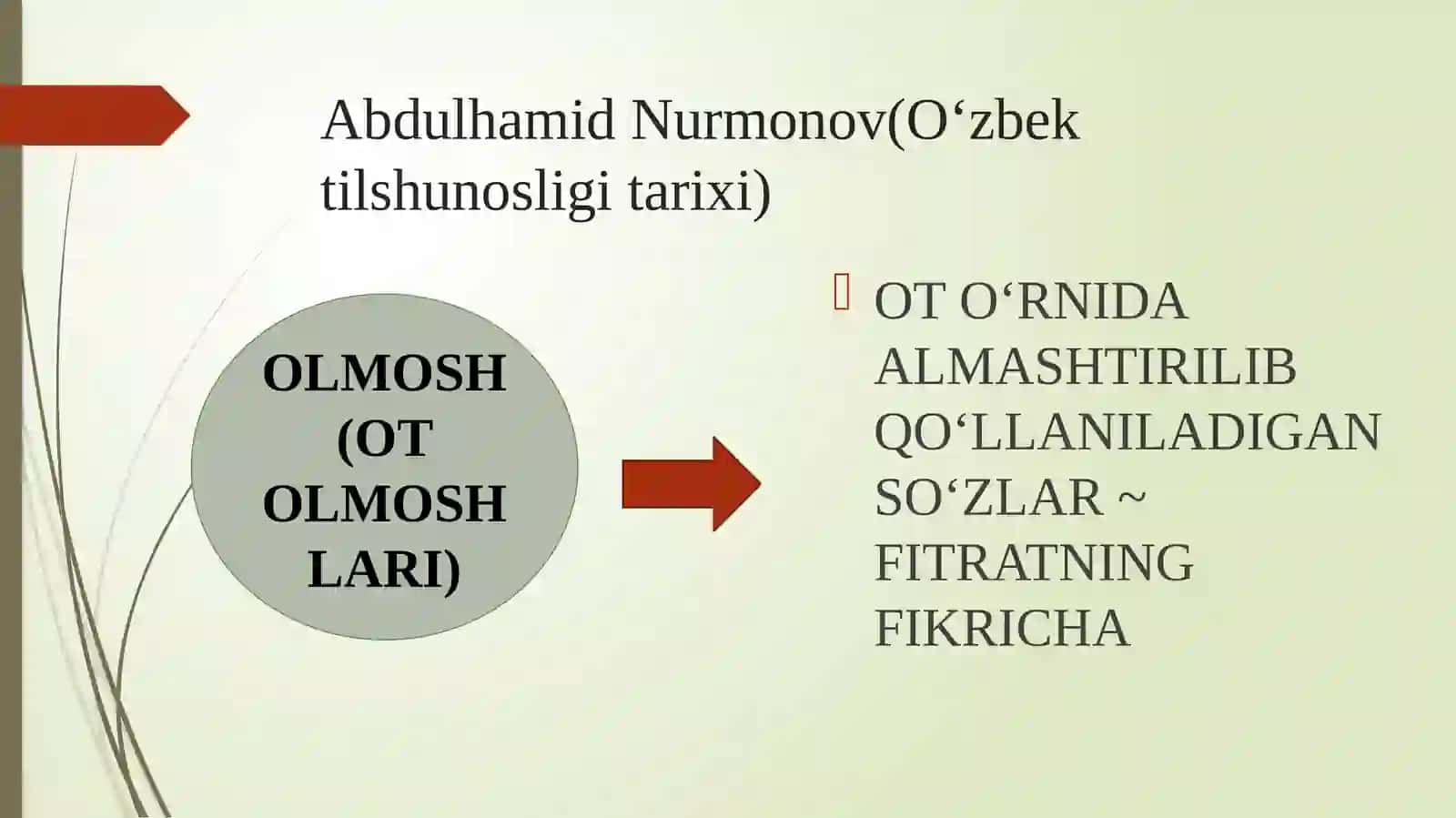 Olmosh va uning ma'no turlari 2