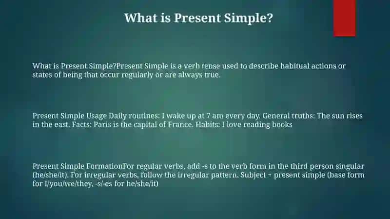Present Simple 2