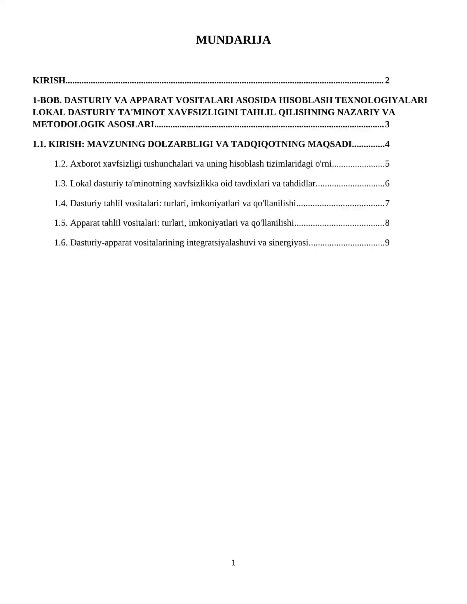 Hisoblash texnologiyasi vositalari lokal dasturiy ta’minoti xavfsizligini   tahlillashni dasturiy-apparat vositalari 2