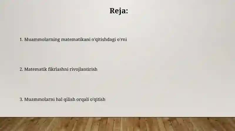 Matematika O'qitish Damasalari 2