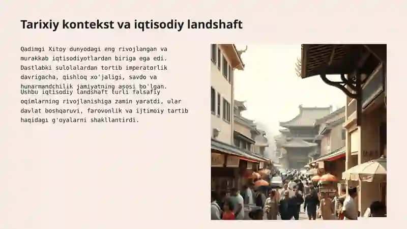 Qadimgi Xitoydagi Iqtisodiy G'oyalar 2
