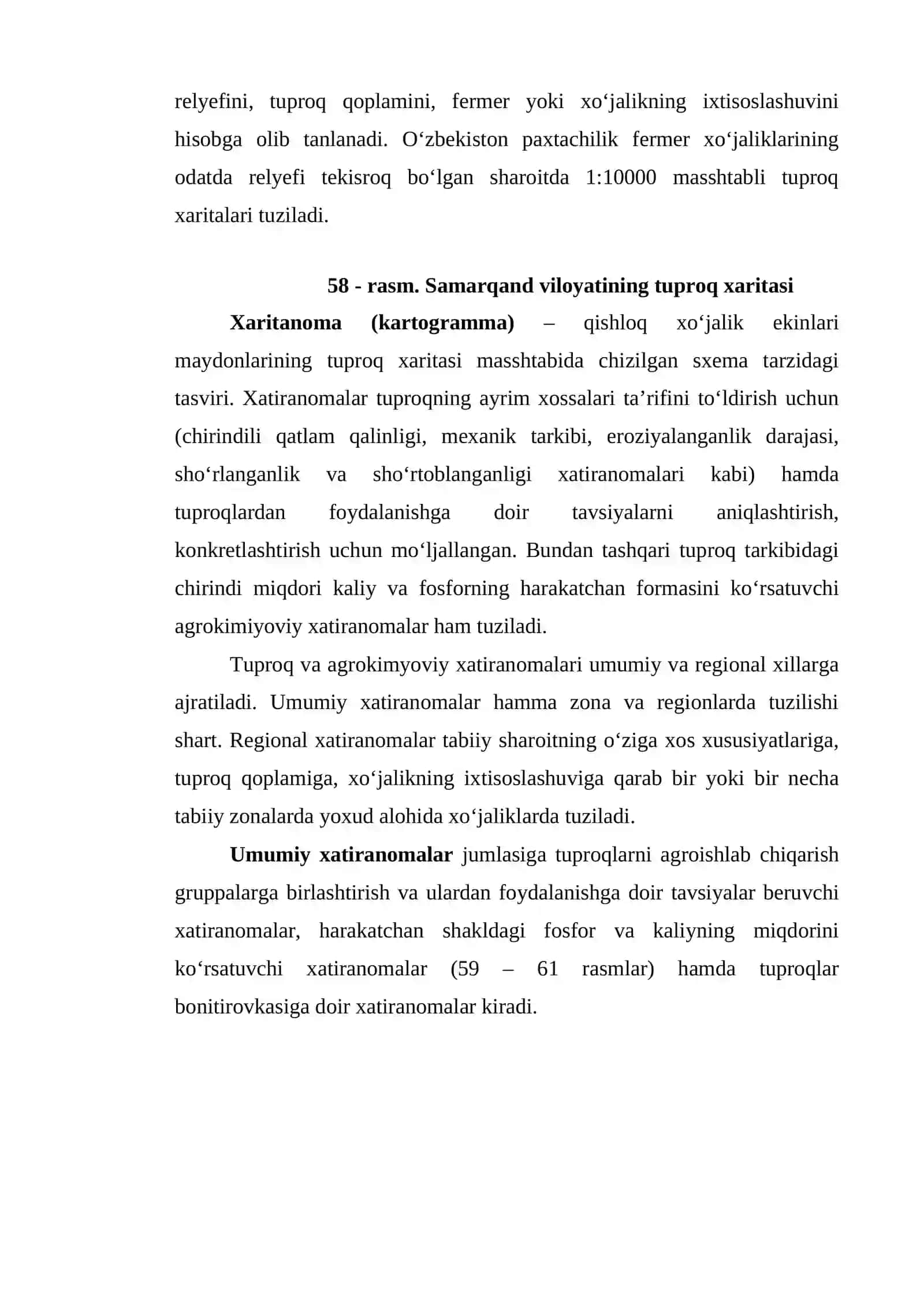 Tuproq xaritalarini o‘qish va undan foydalanishni o‘rgatish 2