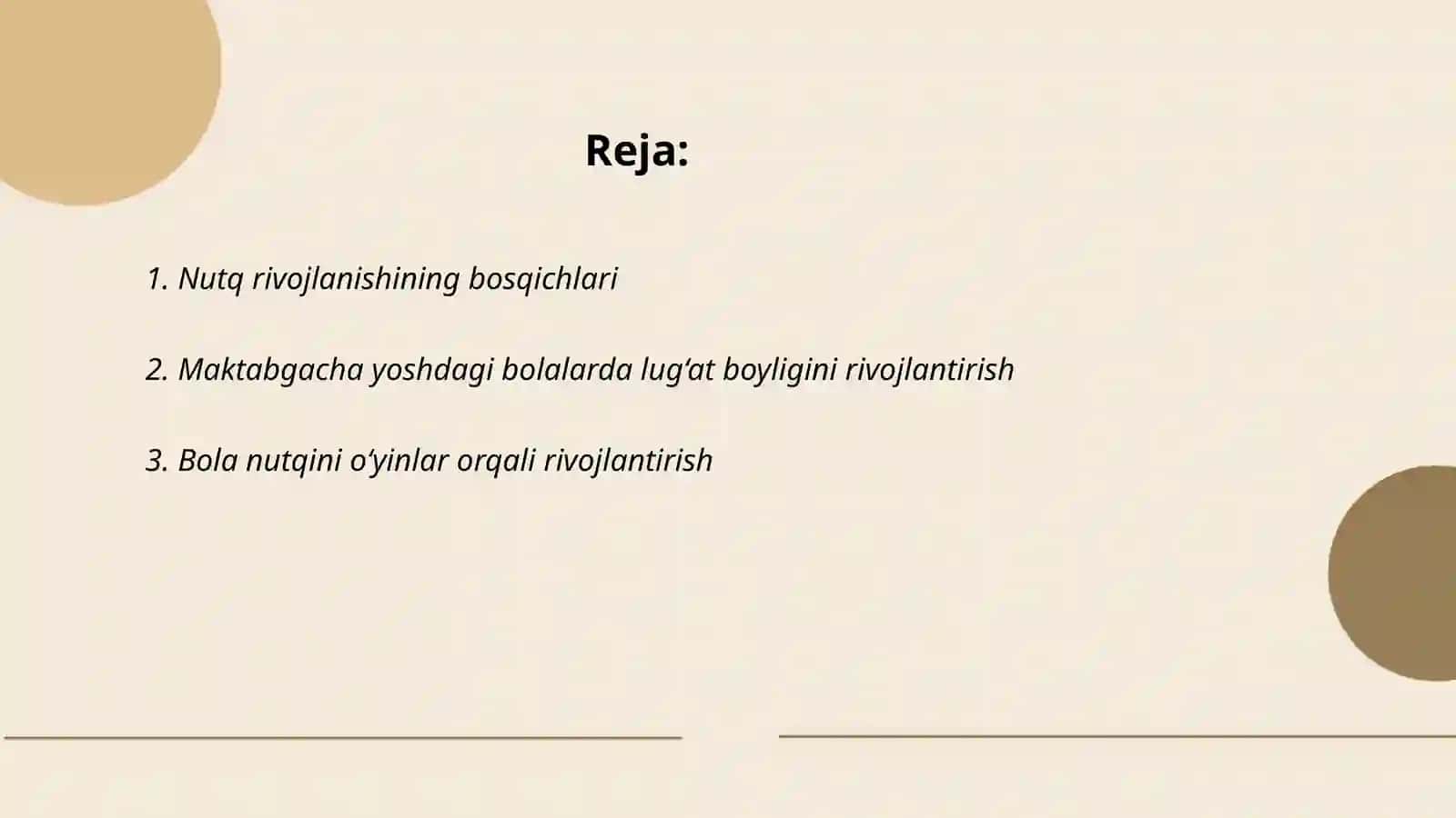Nutqning rivojlanishi 2