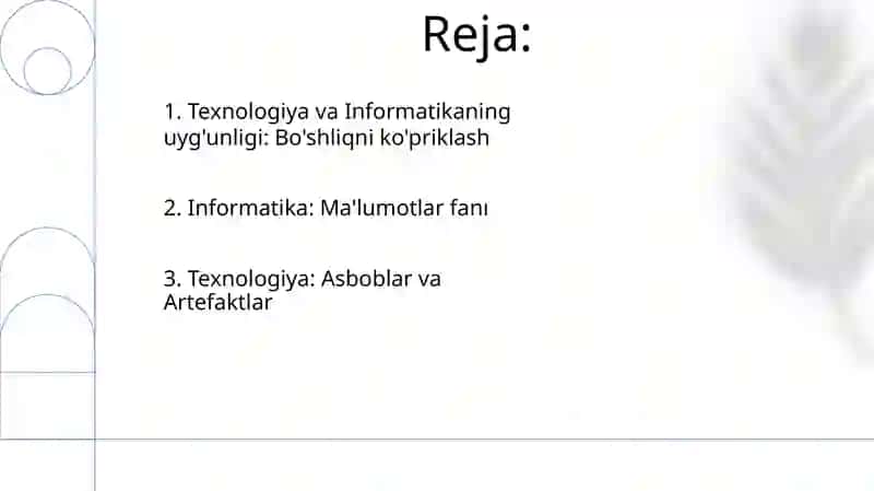 Texnologiya va informatika tushunchasi va farqi 2
