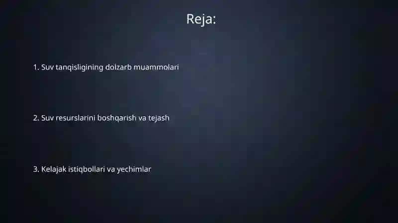 Suv tanqisligi: Global muammo 2