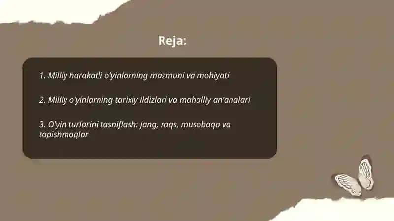 Milliy harkatli oyinlarning mazmuni mohiyati xalq o'yinlarni tiklash va rivojlantirish 2