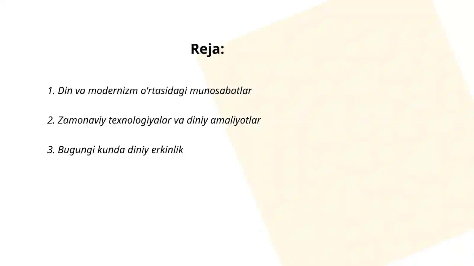 Din va modernizm 2
