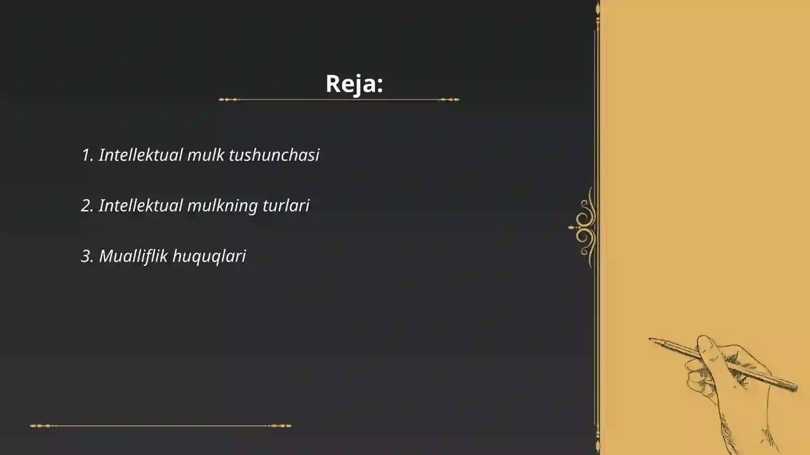 Intellektual mulk obekti va uning subektlari 2