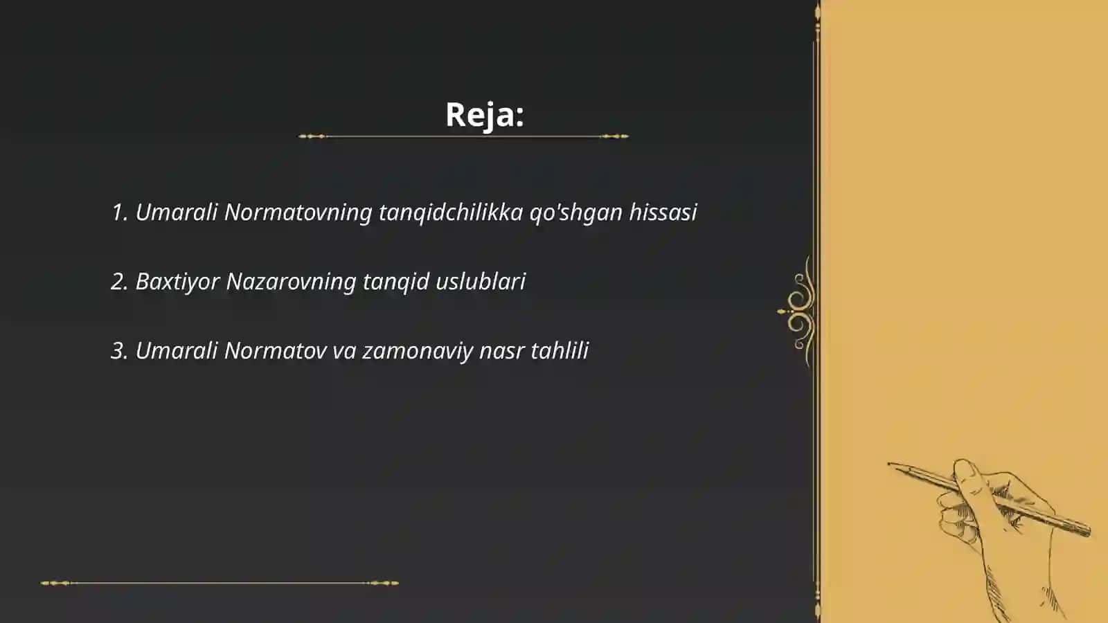 O'zbek Nasrining mohir tanqidchilari 2
