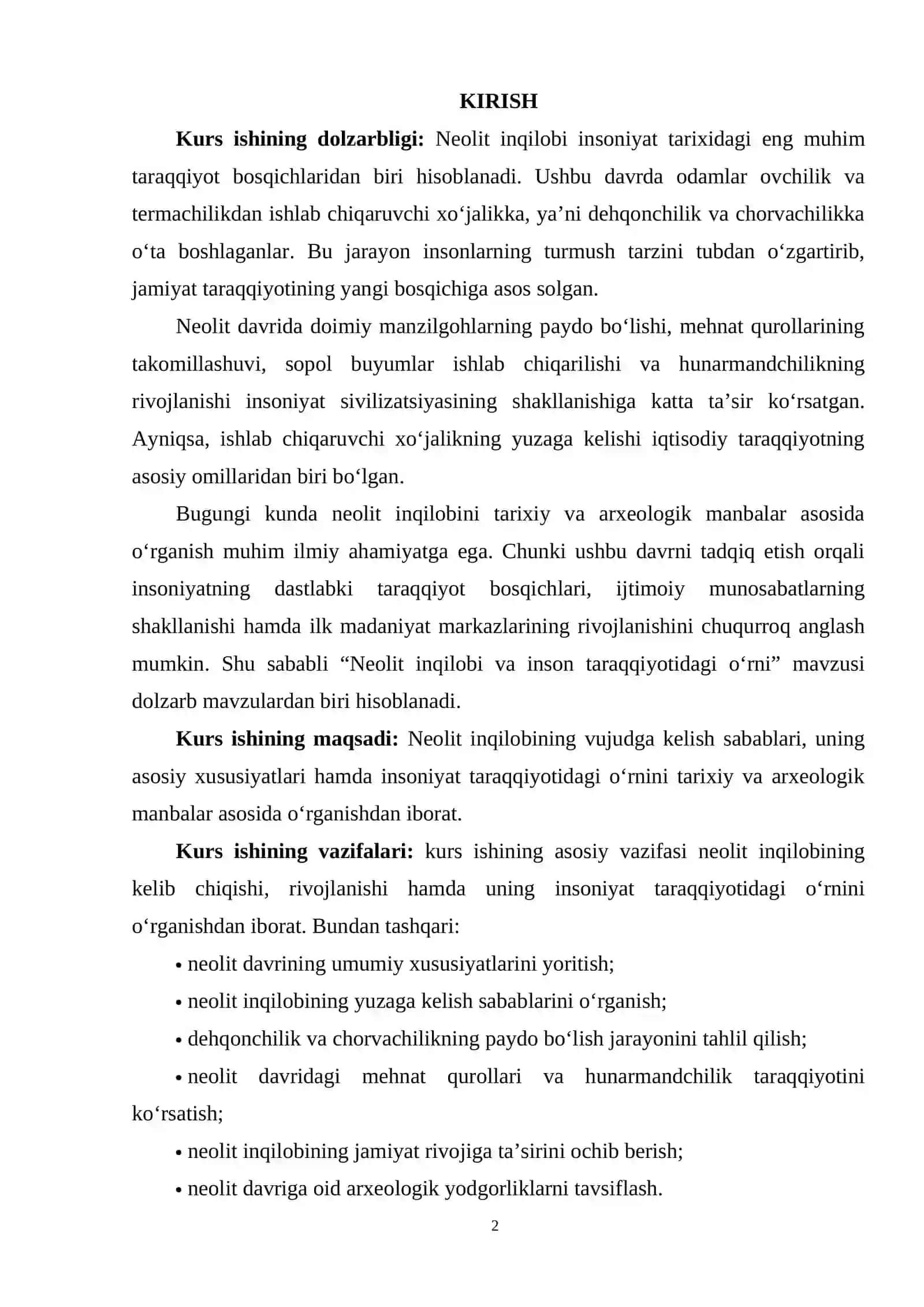 NEOLIT INQILOBI VA INSON TARAQQIYOTIDAGI O‘RNI 2