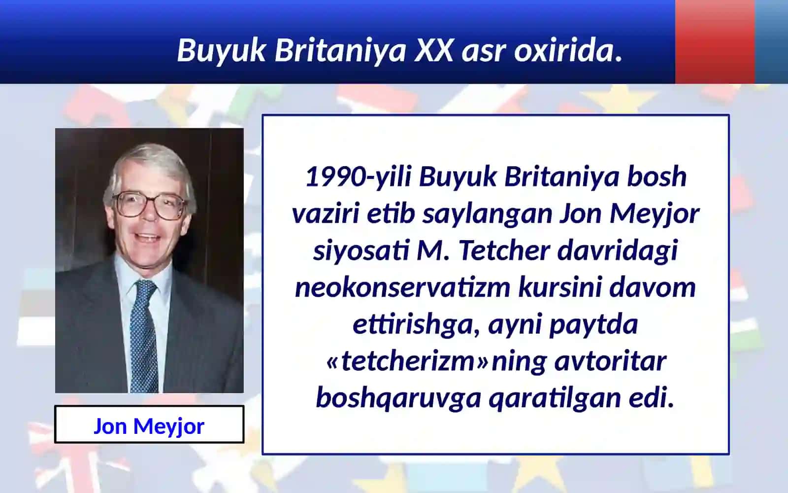 12-mavzu Buyuk Britaniya XX asr oxirida 2