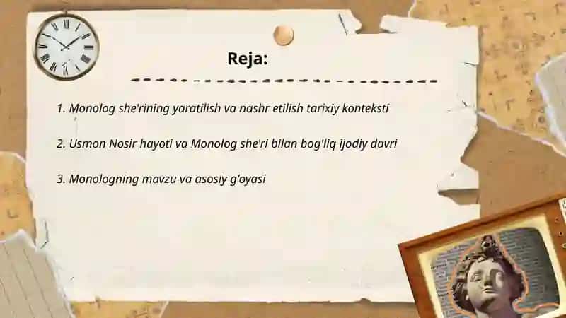Usmon Nosirning "Monolog" she'ri 2