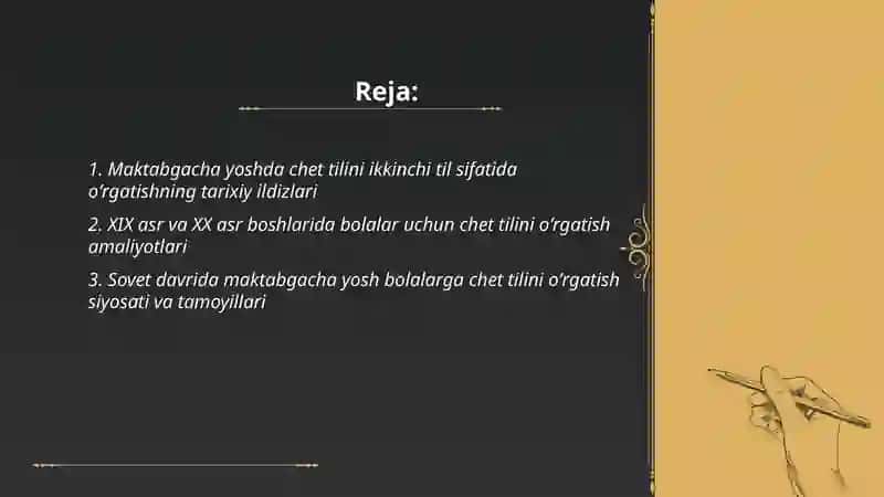 Maktabgacha yoshdagi bolalarga chet tilini ikkinchi til sifatida oʻrgatish tarixi 2