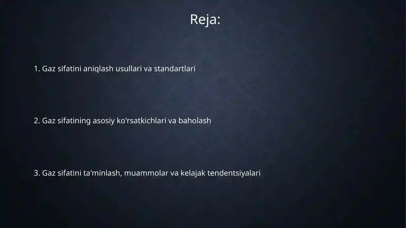Gaz sifatini aniqlash 2