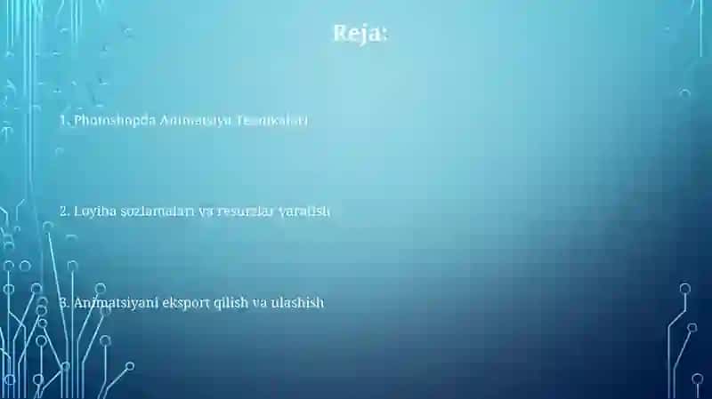 Photoshopda Animatsiya Texnikalari 2