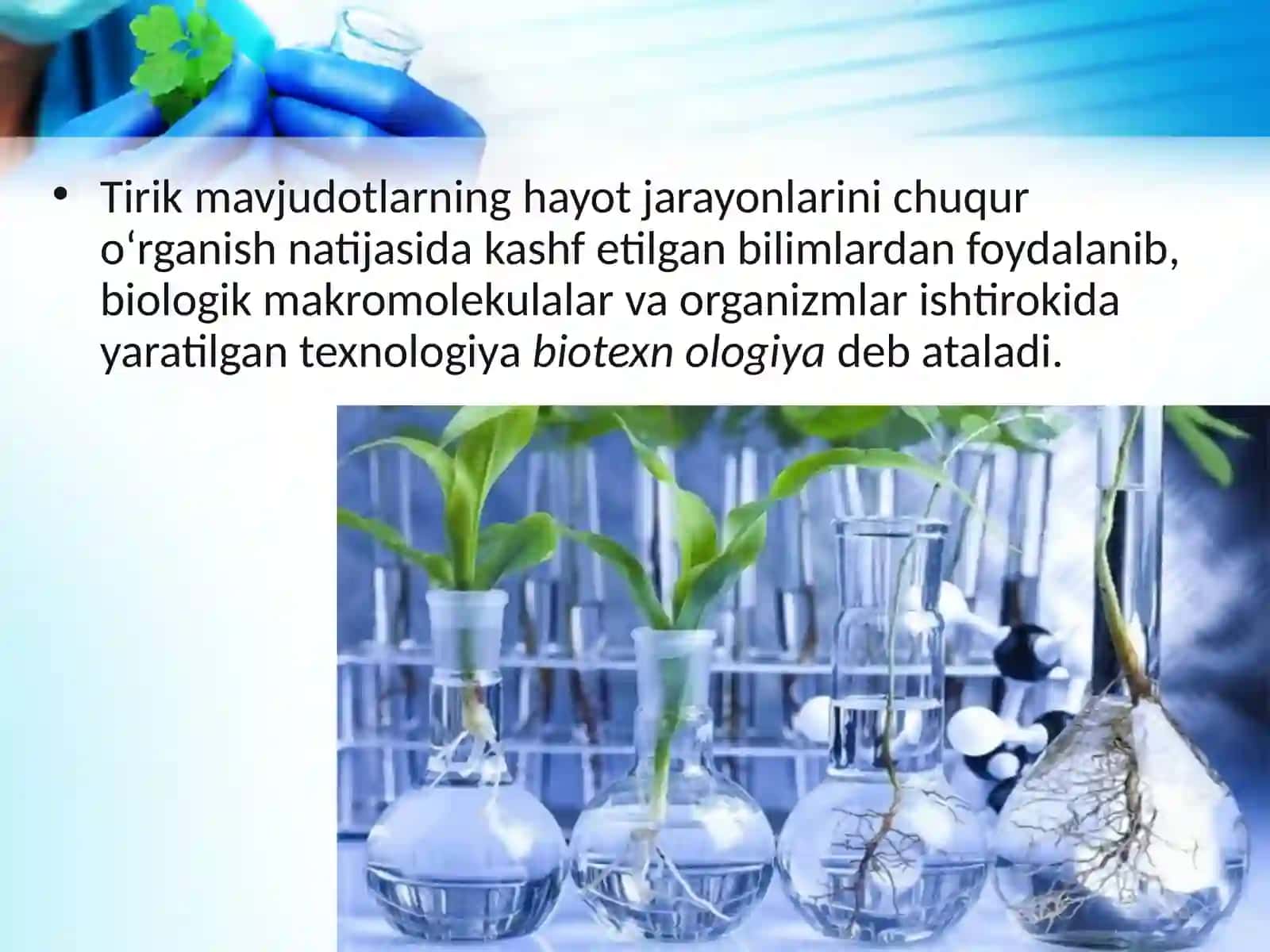 Gen va hujayra muhandisligiga asoslangan biotexnologiya 2