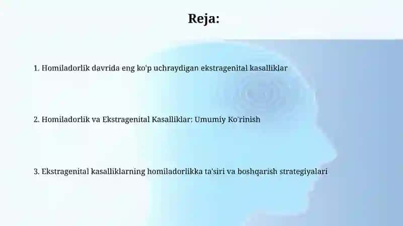 Nerv tizimi kasalliklari va homiladorlik (Epilepsiya, Migren) 2
