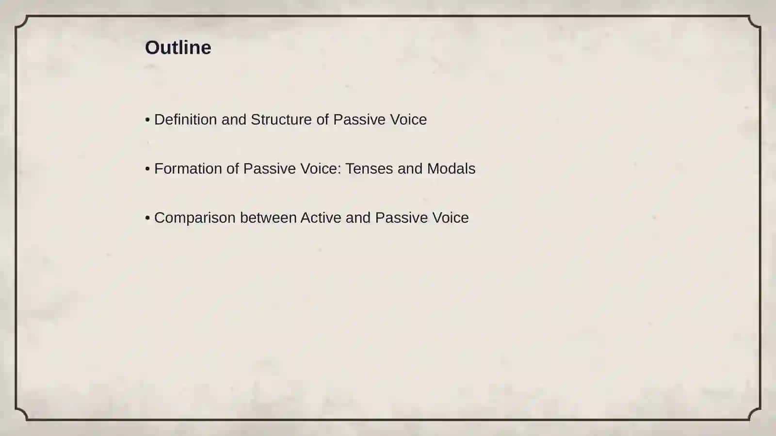Passive voice 2