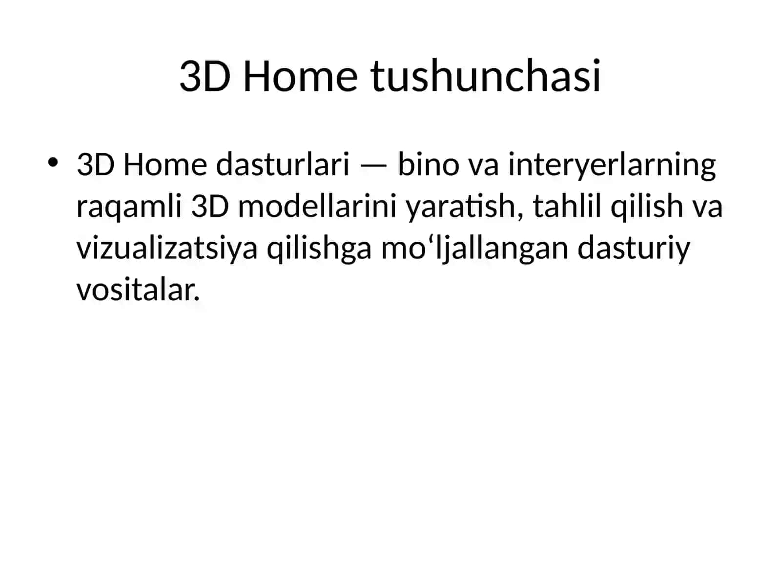 3D Home dasturlari 2