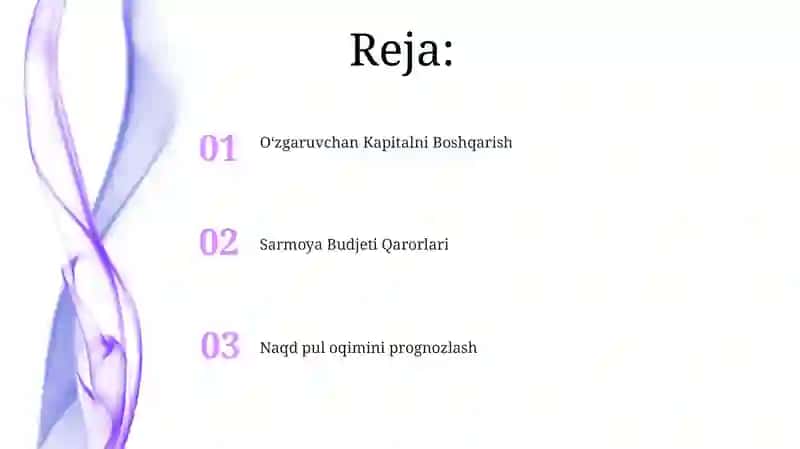 Naqd pul oqimini prognozlash 2