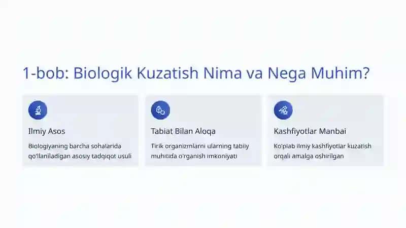 Biologik Kuzatish Metodlari: Tabiatni Yaxshi Tushunish Yo'li 2