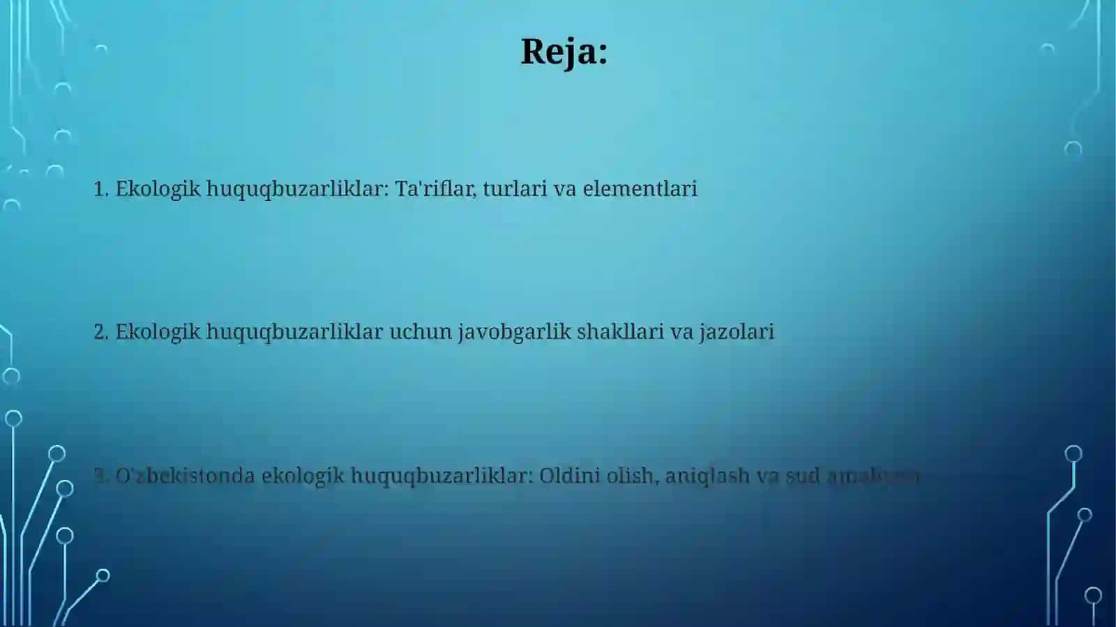 Ekologik huquqbuzarlik tushunchasi 2