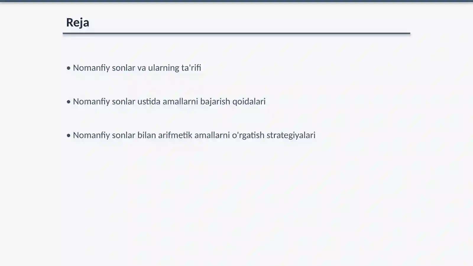 Nomanfiy sonlar ustida arfmetik ammallarni urgatish metodikasi 2