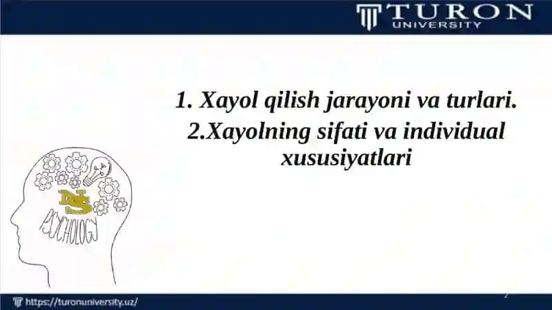 XAYOL (FANTAZIYA) HAQIDA TUSHUNCHA 2