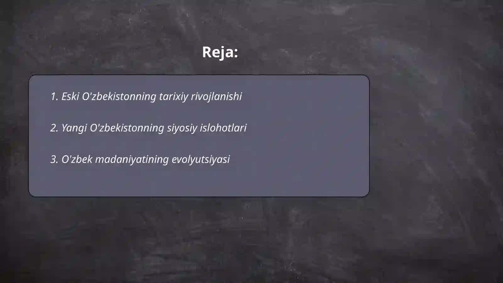 Eski va yangi Uzbekiston 2