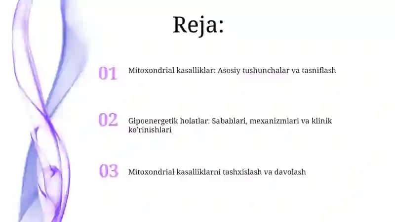 Mitoxondrialkasalliklar va Gipoenergetik holatlar 2